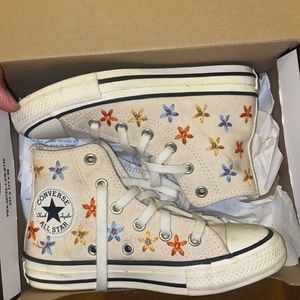 Girls floral chucks - size 12